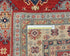 4x7 Red Kuba Afghan Hand Knotted Wool Area Rug